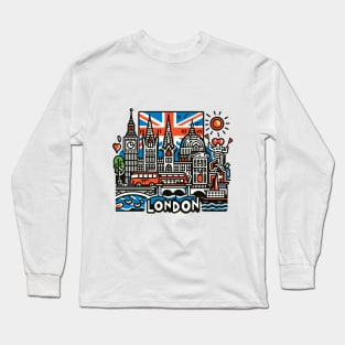 London Pop Art Long Sleeve T-Shirt